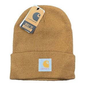 Carhartt A18 Knit Cuffed Beanie Hat Hunting Hiking Brown New With Tags NWT